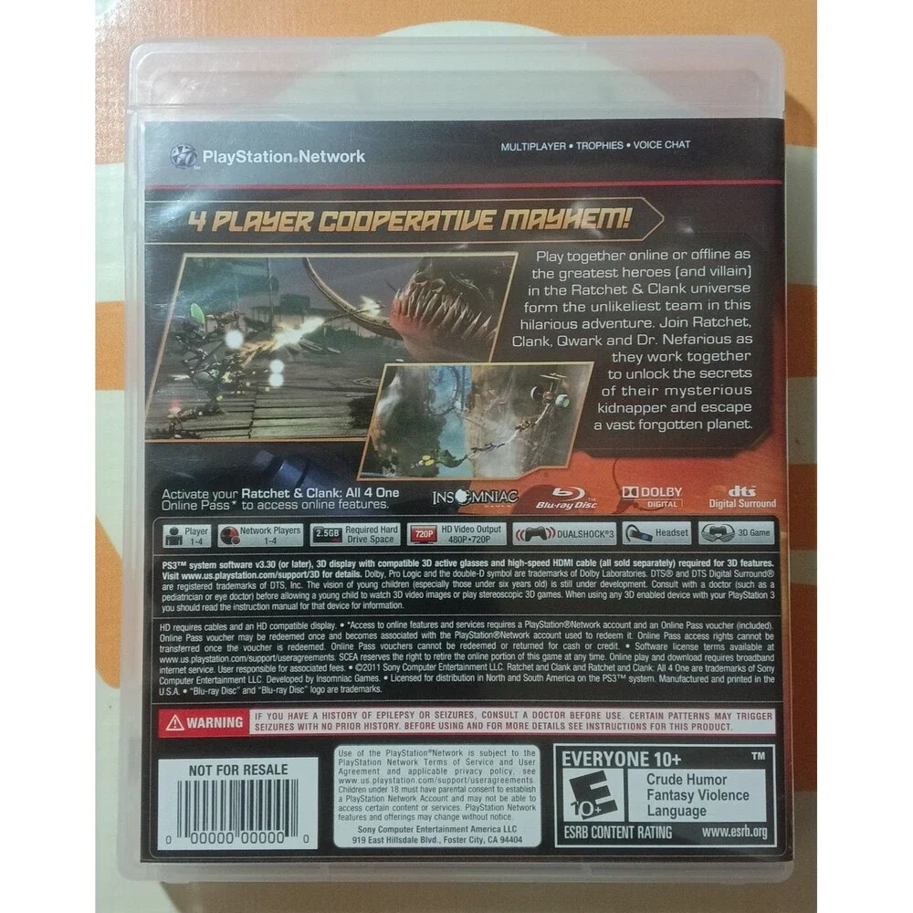 Ratchet & Clank All 4 One (PS3)